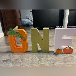 ONE fall blocks for first birthday